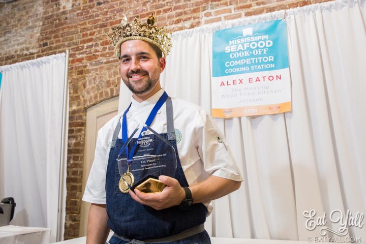 Alex Eaton award winner Mississippi Seafood Cookoff crown